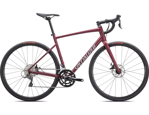 Specialized Allez E5 Disc - M/54 ,Satin Maroon / Silver Dust / Flo piros, 2024