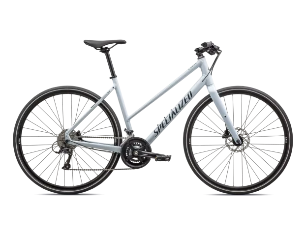 Specialized SIRRUS 3.0 STEP THROUGH - S, Gloss Morning Mist / Satin Deep Marine Reflective, 2023